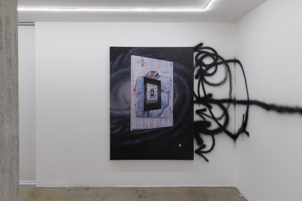 Installation View of Borders of Happening, in Dastan's Basement, 2023 Photo by Matin Jameie