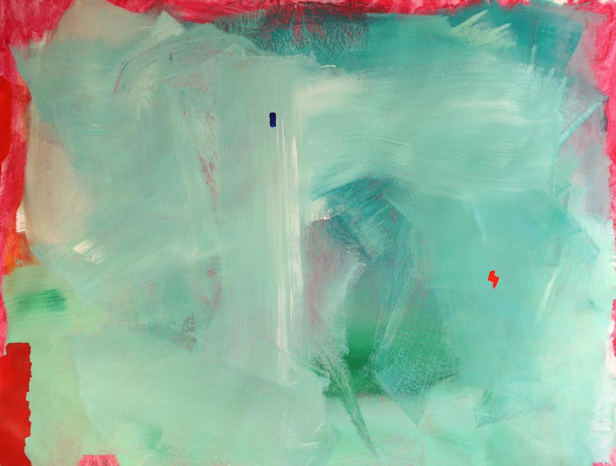 Sam Samiee, Untitled (Green abstract), 2019