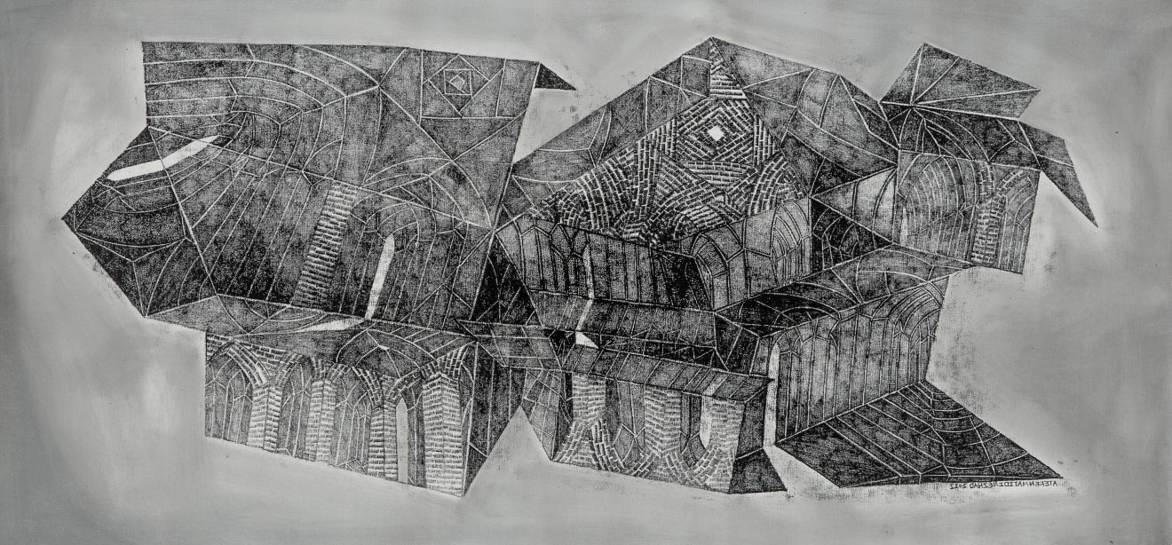 Atefeh Majidi Nezhad, Labyrinth 8 from (Atefeh’s Labyrinths Series), 2022