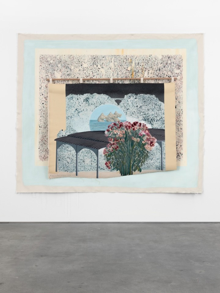 Asal Peirovi  Untitled  2019  Acrylic Paint, ecoline, binder, calcium carbonate on canvas 170 x 126.5 cm / 67 x 49 3/4 in  Unique / SOAP/P 2019-007  Courtesy of the artist and STANDARD (OSLO), Oslo Photographer: Øystein Thorvaldsen
