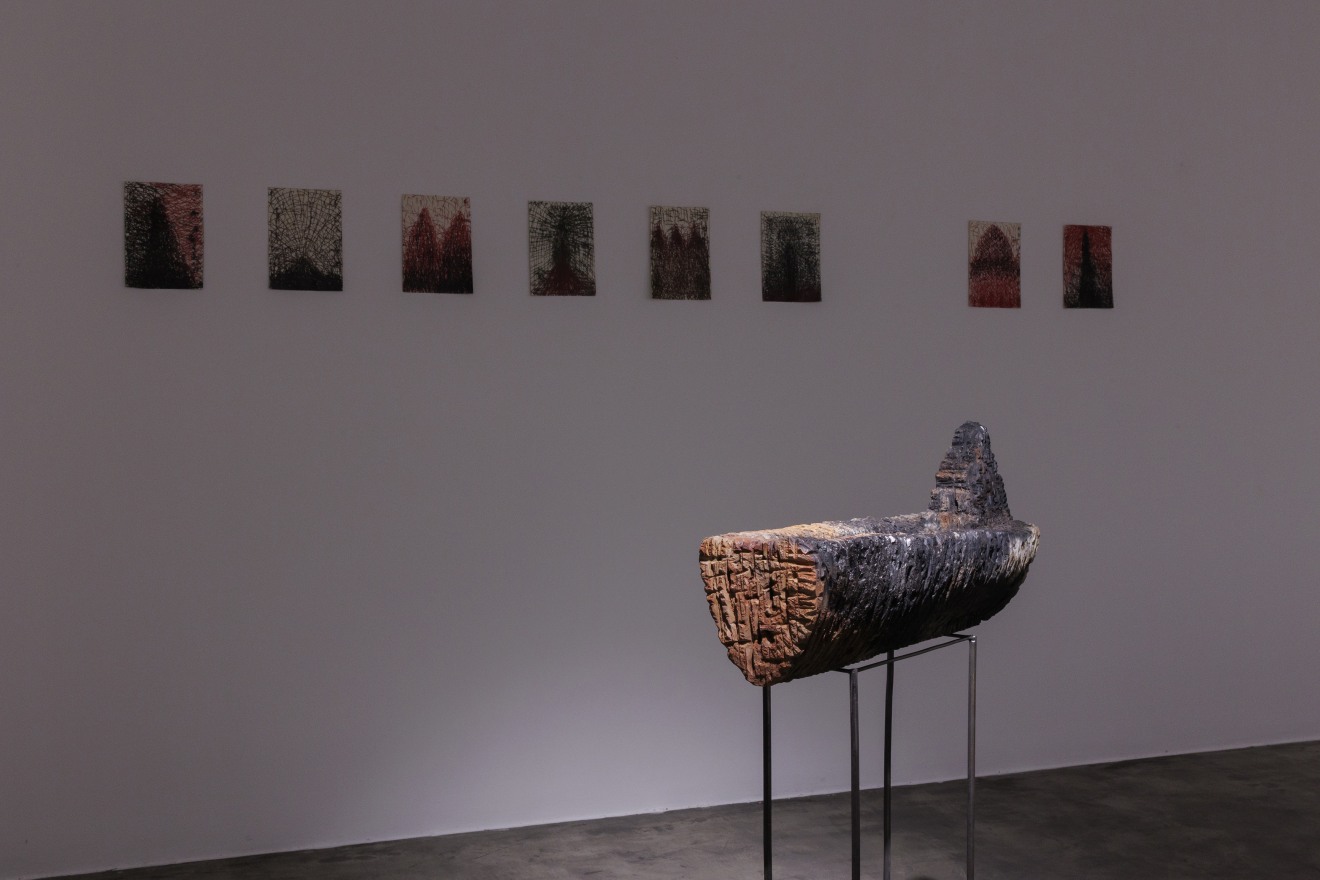 Installation View of Beyond the Seas solo exhibition of works by Mohammad pirryaee.