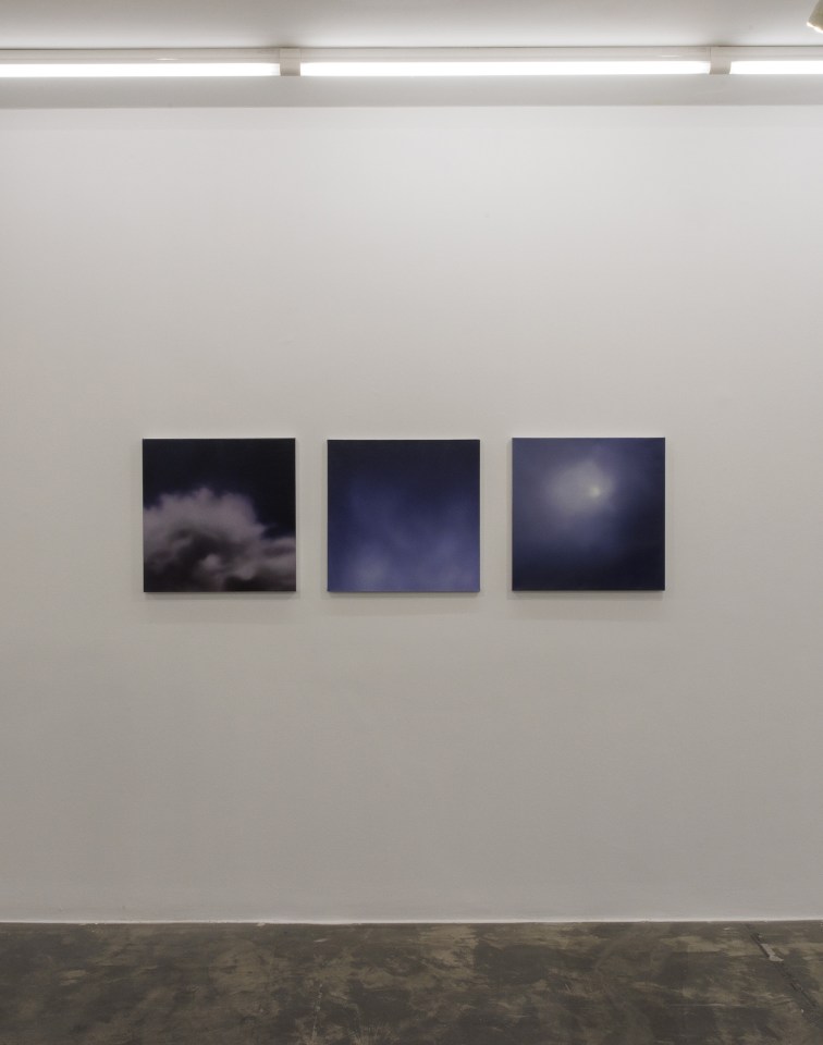Installation View of Clouds Solo Exhibition of Works by Elahe Farzi.