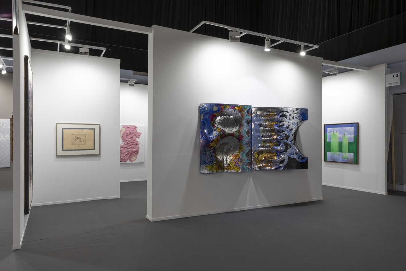 Installation View of Dastan's Booth at Art Dubai 2024.