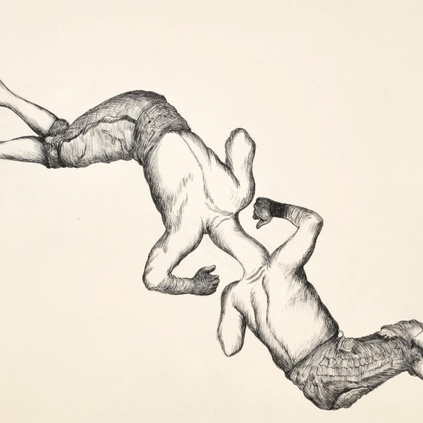 Ardeshir Mohassess. Untitled. Ink on Paper. 31 x 47 cm.