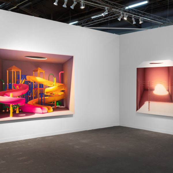 Installation View of Dastan's Basement Booth at The Armory Show 2020. Photo by Sebastiano Pellion