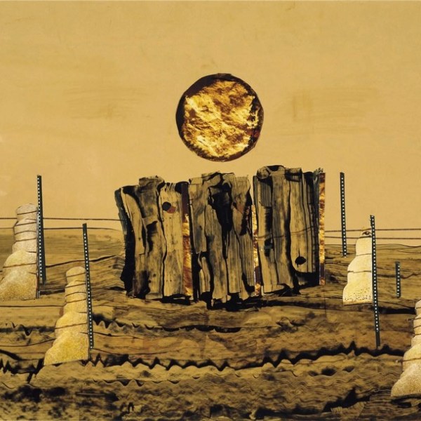 Behjat Sadr, “Untitled”, 1987, Oil on Paper and Photograph, 50 × 65 cm