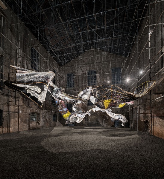 Pooya Aryanpour Hanging In The Wind Installation Kahrizak Sugar Factory Photo By Sahand Behrouzi April 2022 1401 02 Beh2052 Hdr Pano 1