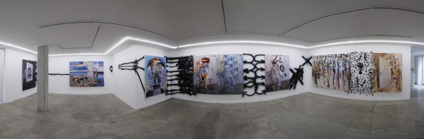 Installation View of Borders of Happening, in Dastan's Basement, 2023 Photo by Matin Jameie