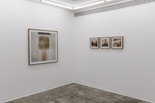 Installation view of The Syntax of Effeacement a solo exhibition of works by Mehran Mohajer.