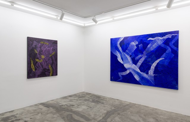 Installation view of "Coloured Waves" exhibition at +2 ___________________________ Photo by Matin Jameie