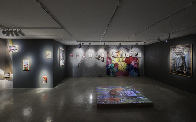 Installation View of Tulip, Solo Exhibition of Melika Shafahi, at Dastan's Basement, 2024 Photo by Matin Jameie