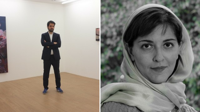 Hormoz Hematian, founder of Teer and Dastan’s Basement, and Maryam Majid, founding director of Teer and Assar Art Gallery