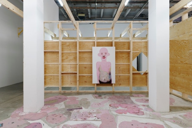 Farrokh Mahdavi, Untitled (Scarps work), 2008, in Palais de Tokyo’s exhibition “City Princ/esses.” Aurélien Mole/Palais de Tokyo